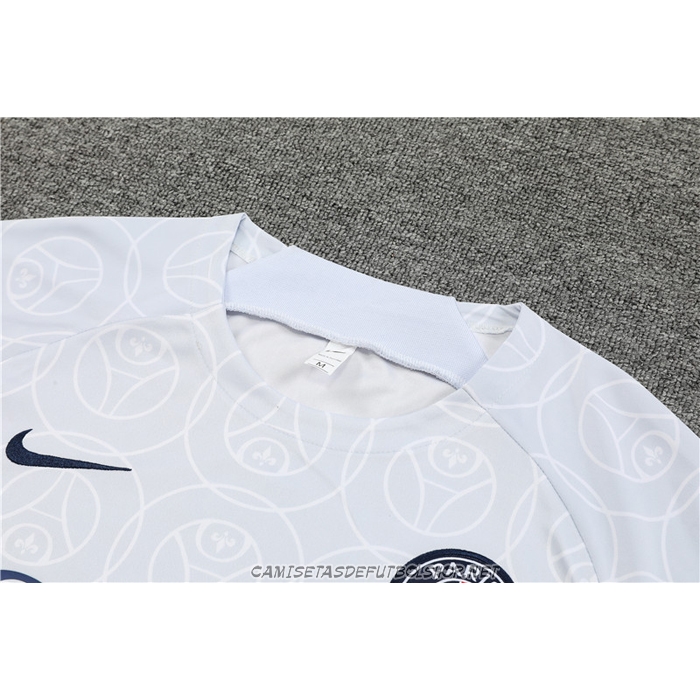 Chandal del Paris Saint-Germain 22-23 Manga Corta Gris - Pantalon Corto